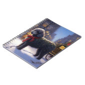 Poodle Weihnachtsfeiertag Notizblock (Linke Seite)