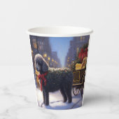 Poodle Weihnachtsfeiertag Pappbecher (Rückseite)