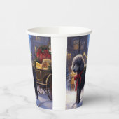 Poodle Weihnachtsfeiertag Pappbecher (Links)