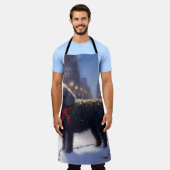 Poodle Weihnachtsfeiertag Schürze (Getragen)