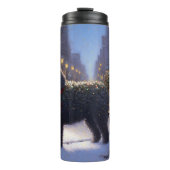 Poodle Weihnachtsfeiertag Thermosbecher (Vorderseite)