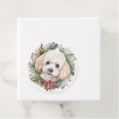 Poodle Weihnachtsfest Geschenkanhänger (Beispiel)