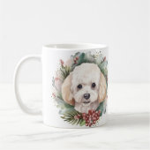 Poodle Weihnachtsfest Kaffeetasse (Links)