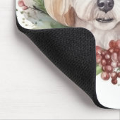 Poodle Weihnachtsfest Mousepad (Ecke)