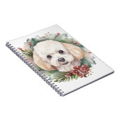 Poodle Weihnachtsfest Notizblock (Rechte Seite)