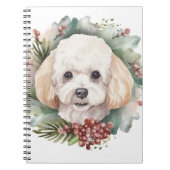 Poodle Weihnachtsfest Notizblock (Vorderseite)