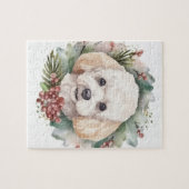 Poodle Weihnachtsfest Puzzle (Horizontal)