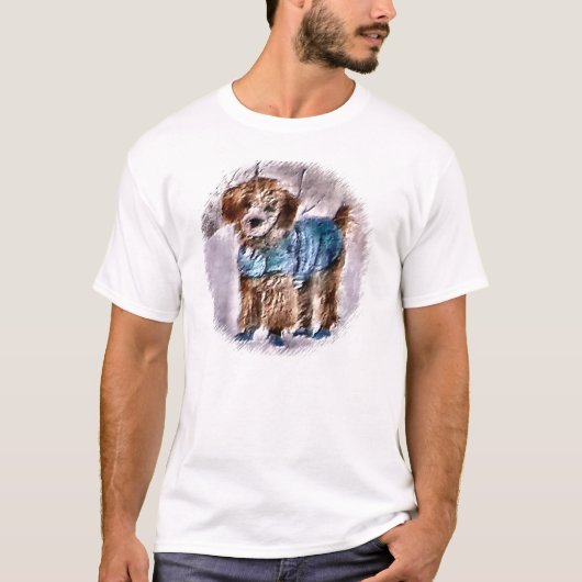 Poodle Weihnachtsgeschenke Apparel T-Shirt (Vorderseite)