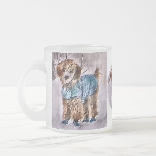 Poodle Weihnachtsgeschenke Poodle Holiday Tasse (Links)
