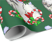 Poodle Weihnachtsmannmütze Weihnachten Geschenkpapier (Rolleneckpunkt)