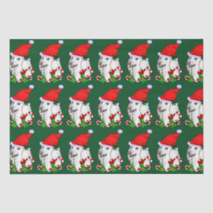 Poodle Weihnachtsmannmütze Weihnachten Seidenpapier