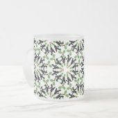 Poodle Weihnachtsmuster Mattglastasse (Vorderseite Links)