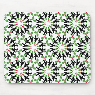 Poodle Weihnachtsmuster Mousepad