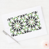 Poodle Weihnachtsmuster Rechteckiger Aufkleber (Umschlag)