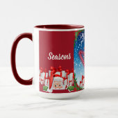Poodle Weihnachtssaison Grußkaffee Tasse (Links)
