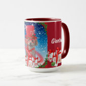 Poodle Weihnachtssaison Grußkaffee Tasse (VorderseiteRechts)