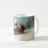 Poodle Weihnachtsschnee Winter Kaffeetasse (VorderseiteRechts)