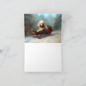Poodle Weihnachtsschnee Winter Karte (Innenseite)