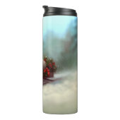 Poodle Weihnachtsschnee Winter Thermosbecher (Nach rechts gedreht)