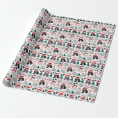 Poodle Weihnachtswrapping Paper Geschenkpapier (Ungerollt)