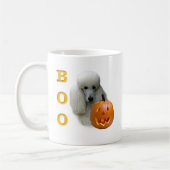 Poodle (weiß überzogen) Boo Kaffeetasse (Links)