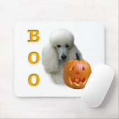 Poodle (weiß überzogen) Boo Mousepad (Mit Mouse)