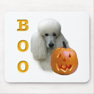 Poodle (weiß überzogen) Boo Mousepad