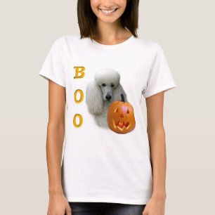 Poodle (weiß überzogen) Boo T-Shirt