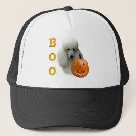 Poodle (weiß überzogen) Boo Truckerkappe