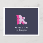 Poodle Wellness-Center Moderner abstrakter Flyer (Vorne)