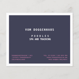 Poodle Wellness-Center Moderner abstrakter Flyer