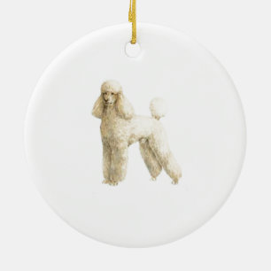 Poodle — Welpe Clip Keramik Ornament