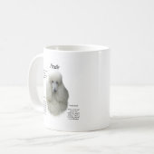 Poodle (wht) History Design Kaffeetasse (Vorderseite Links)