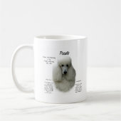 Poodle (wht) History Design Kaffeetasse (Links)