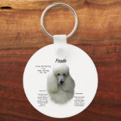 Poodle (wht) History Design Schlüsselanhänger (Vorderseite)