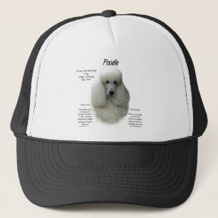 Poodle (wht) History Design Truckerkappe