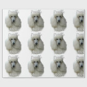 Poodle (wht) Mama 2 Geschenkpapier (Flach)