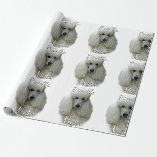 Poodle (wht) Mama 2 Geschenkpapier