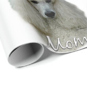 Poodle (wht) Mama 2 Geschenkpapier (Rolleneckpunkt)