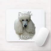 Poodle (wht) Mama 2 Mousepad (Mit Mouse)