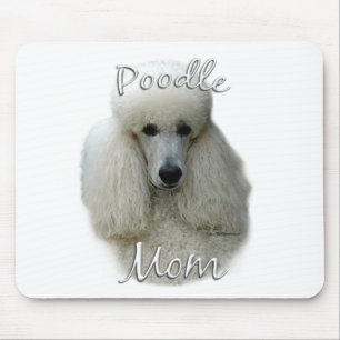 Poodle (wht) Mama 2 Mousepad
