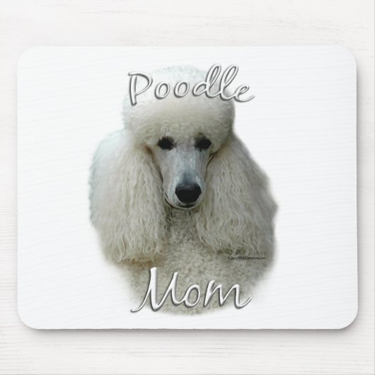 Poodle (wht) Mama 2 Mousepad (Vorne)