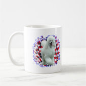 Poodle (wht) Patriot Kaffeetasse (Links)
