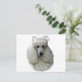 Poodle (wht) Vater 2 Postkarte (Stehend Vorderseite)
