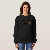 Poodle Women Teen Girls Kinder Liebe Haustier Hund Sweatshirt (Vorne ganz)