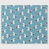 Poodle Wrapping Paper Geschenkpapier (Flach)