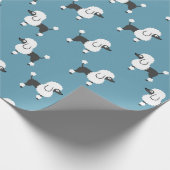 Poodle Wrapping Paper Geschenkpapier (Ecke)