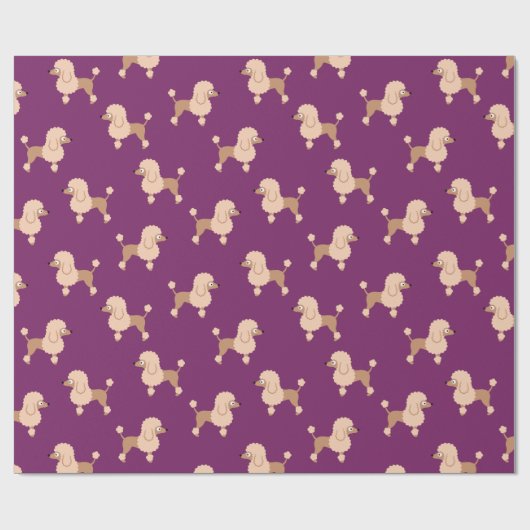 Poodle Wrapping Paper Geschenkpapier (Flach)