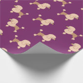 Poodle Wrapping Paper Geschenkpapier (Ecke)