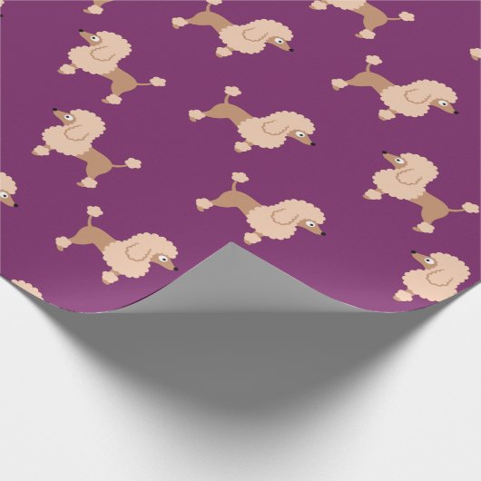 Poodle Wrapping Paper Geschenkpapier (Ecke)